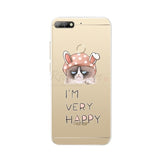 For Huawei Honor 7C Case Cover 5.7" Soft TPU Silicone Bumper on Honor 7C Cases for Huawei Honor 7C AUM-L41 Phone Case Back Cover