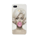 for Xiaomi Redmi 6 Case Redmi 6 Case Cover Soft Silicone Pattern Back Cover on for Coque Redmi6 Xiaomi Redmi 6 Phone Case Bumper