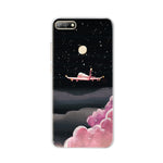 For Huawei Honor 7C Case Cover 5.7" Soft TPU Silicone Bumper on Honor 7C Cases for Huawei Honor 7C AUM-L41 Phone Case Back Cover