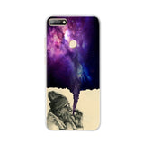 For Huawei Honor 7C Case Cover 5.7" Soft TPU Silicone Bumper on Honor 7C Cases for Huawei Honor 7C AUM-L41 Phone Case Back Cover