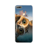 For Huawei Honor 7C Case Cover 5.7" Soft TPU Silicone Bumper on Honor 7C Cases for Huawei Honor 7C AUM-L41 Phone Case Back Cover
