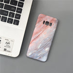 For Samsung S9 Case Blue Marble Stone Hard Phone Case for Samsung S10 S10 Plus S8 S8 Plus S9Plus Capa Ultra Thin Back Cover Etui