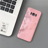 For Samsung S9 Case Blue Marble Stone Hard Phone Case for Samsung S10 S10 Plus S8 S8 Plus S9Plus Capa Ultra Thin Back Cover Etui