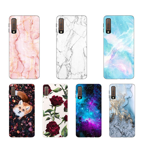 Case FOR Samsung A7 2018 Funda Phone Case Soft TPU sFOR Samsung A7 2018 Cover Silicone FOR Samsung Galaxy A7 2018 Case