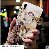 note 7 Case silicone 3d relief luxury soft tpu Painted serise phone case for xiaomi redmi note7 cover fundas coque