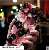 note 7 Case silicone 3d relief luxury soft tpu Painted serise phone case for xiaomi redmi note7 cover fundas coque