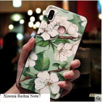 note 7 Case silicone 3d relief luxury soft tpu Painted serise phone case for xiaomi redmi note7 cover fundas coque