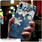 note 7 Case silicone 3d relief luxury soft tpu Painted serise phone case for xiaomi redmi note7 cover fundas coque